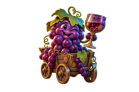 Grape Escape game characters and objects