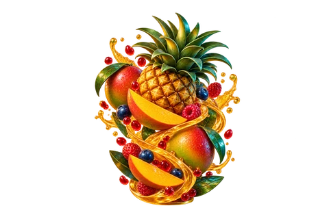 Tutti Frutti Tumble game characters and objects