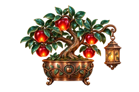 Wild Orchard game characters and objects